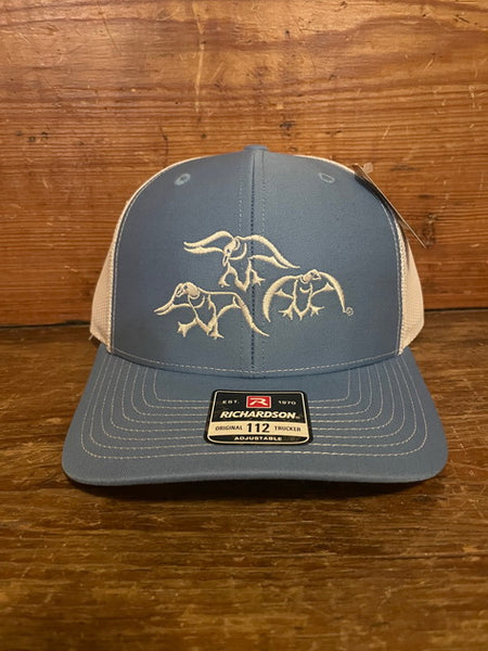 Hat - Columbia Blue and White