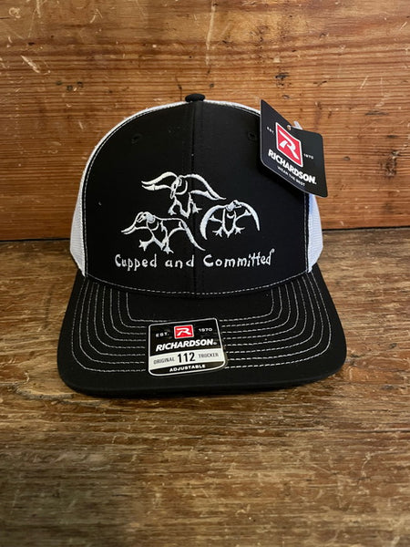 Hat Black / White Mesh